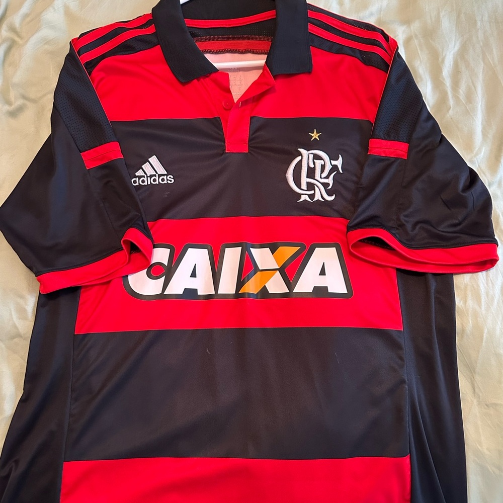 adidas Pink and Red Climalite Athletic Jersey